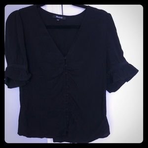 Madewell black blouse - size 4